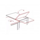 Стол обеденный SIGNAL FLIP дуб артизан/черный 80-160/80